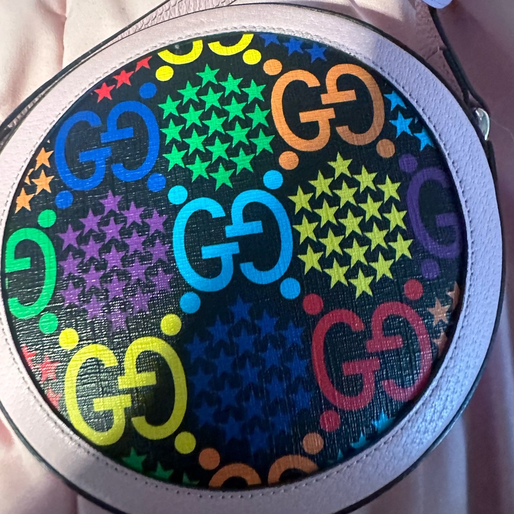 GG Supreme Psychedelic Round crossbody bag